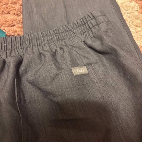 Figs Yola Skinny Scrub Pants Womens Small Nursing Medical Uniform Graphite Gray - Picture 3 of 12